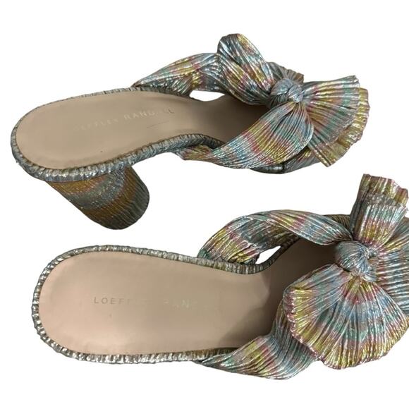 Loeffler Randall Penny Pleated Bow Heels sz 8 - Picture 7 of 12